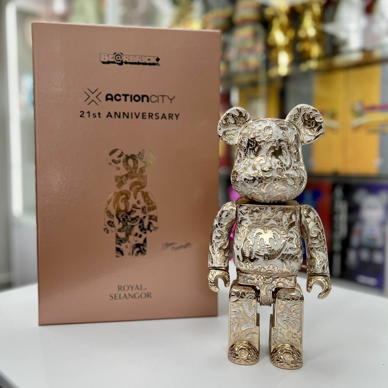 400% Be@rbrick Actioncity 21st Anniversary (Rose Gold Ver.)