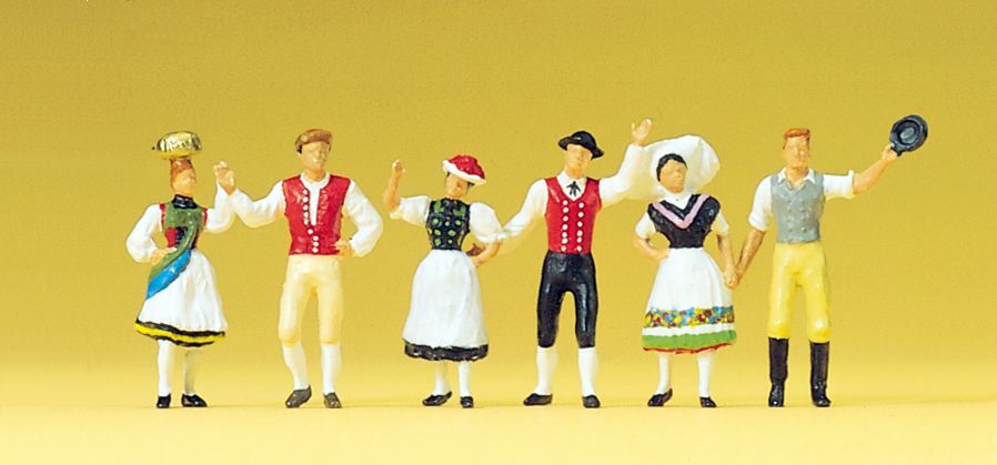 Preiser 24604 HO規 National Costume 民族服飾