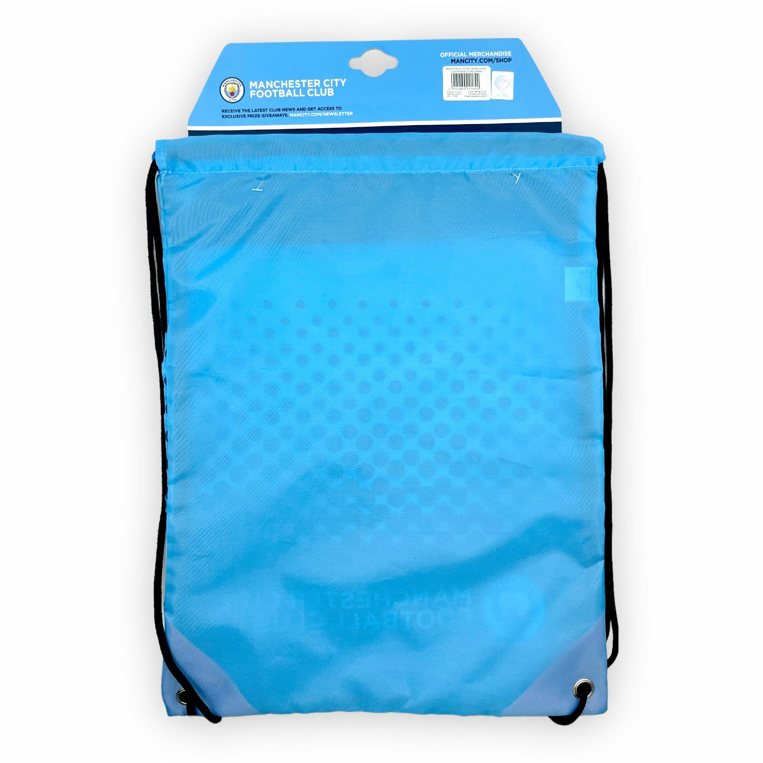 曼城淺藍色波點會徽運動袋