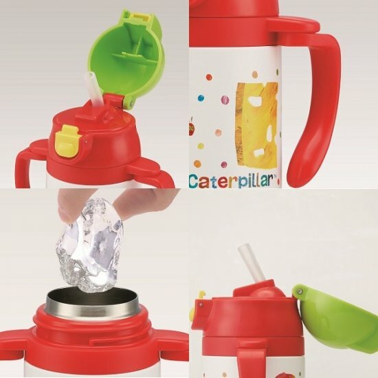 Skater 真空保冷保溫雙耳吸管學習杯 240ml -Winnie The Pooh