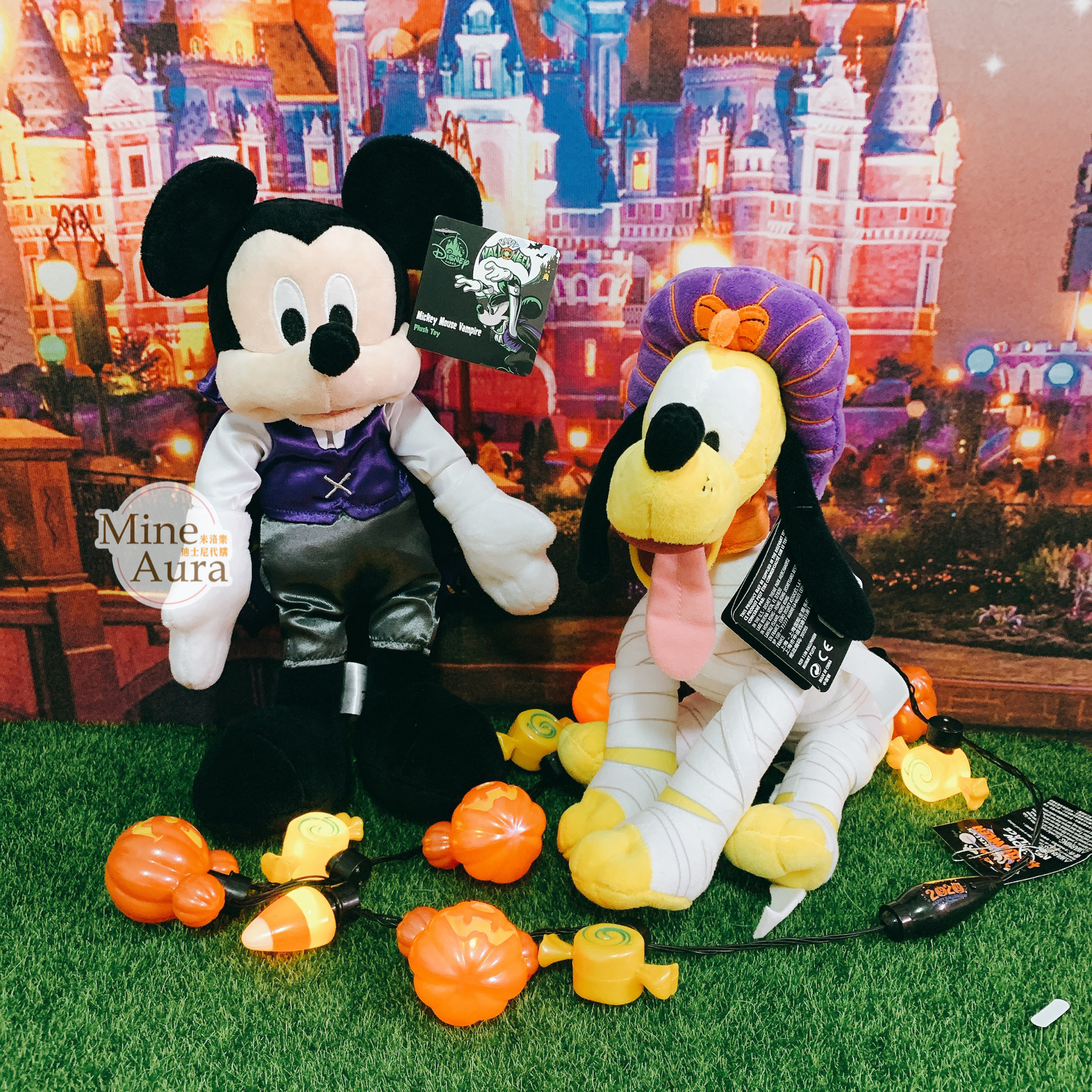 (特價現貨) 米奇 Mickey 萬聖節 吸血鬼裝扮 娃娃 玩偶 -香港迪士尼樂園