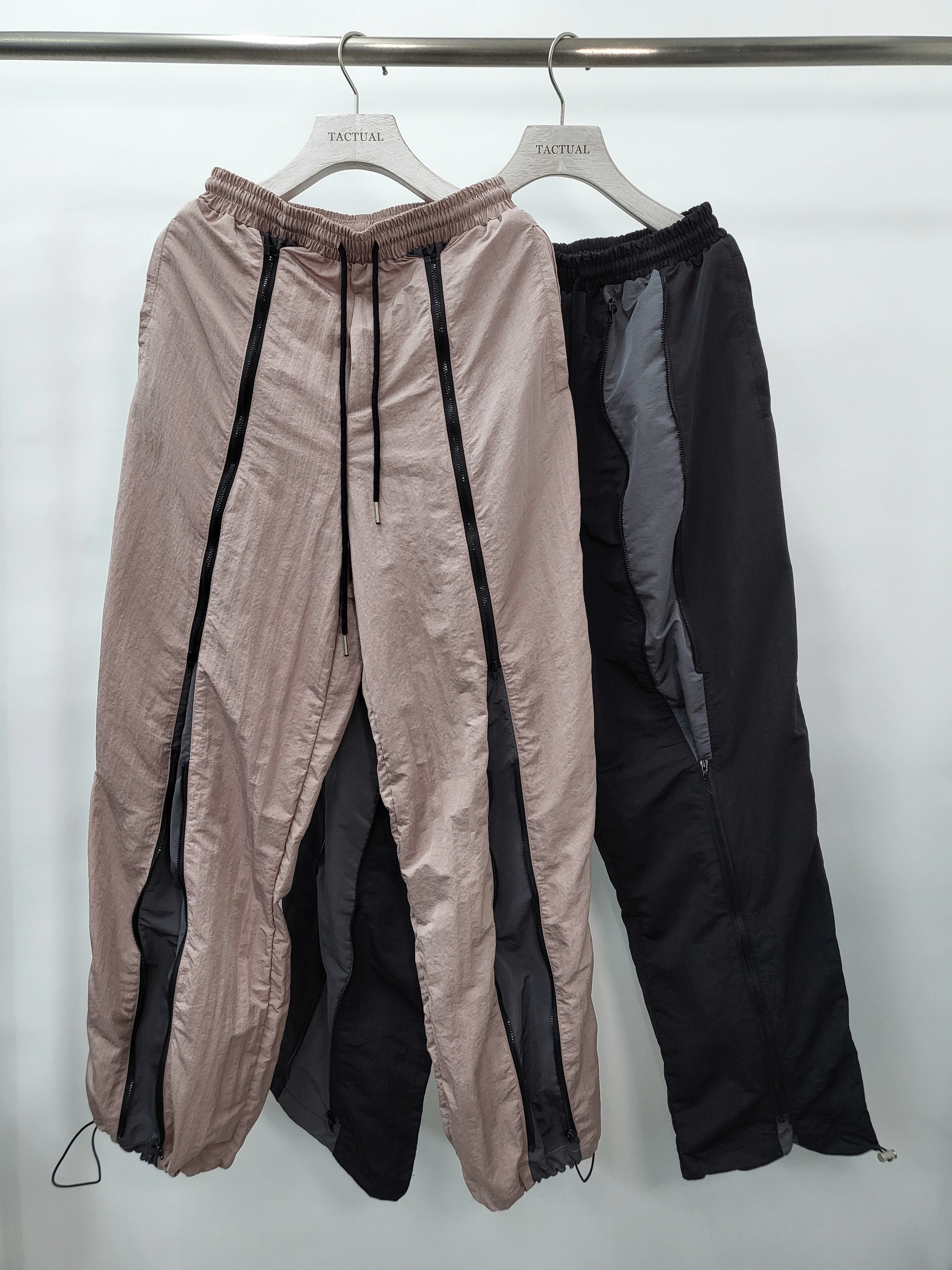 拉鍊可束腳鬆身褲 P2102