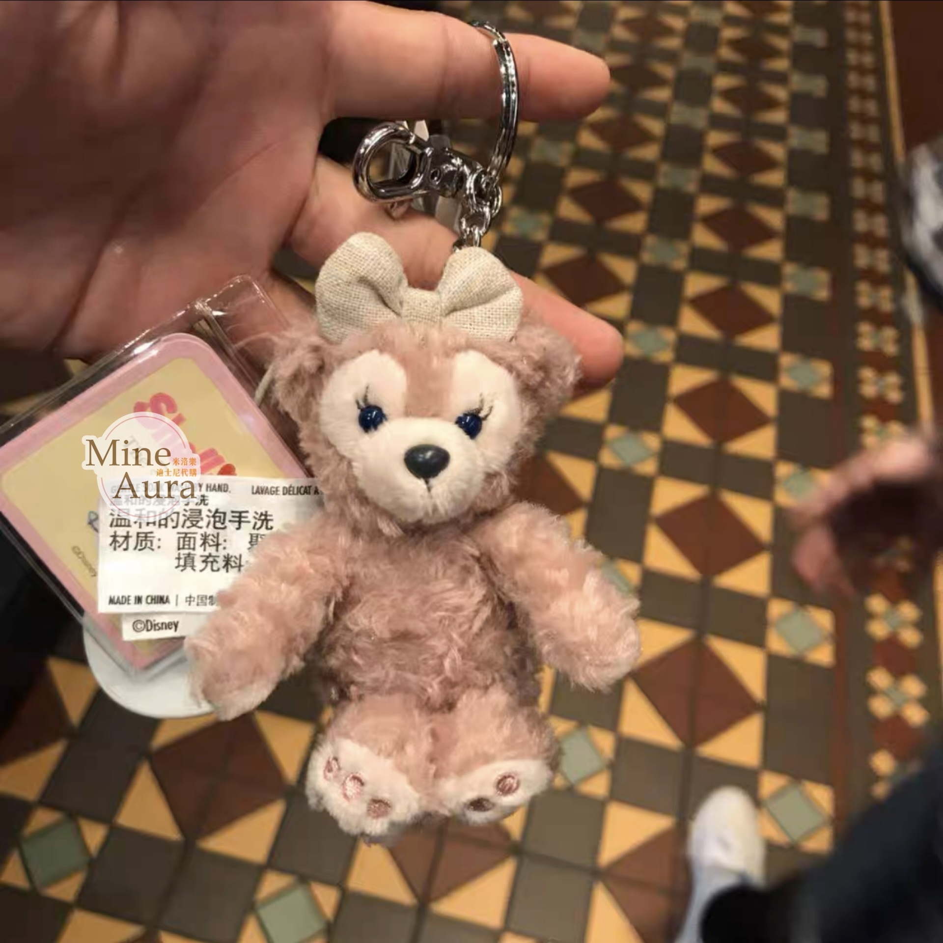 雪莉玫 ShellieMay 坐姿 吊飾 鑰匙圈 -上海迪士尼樂園