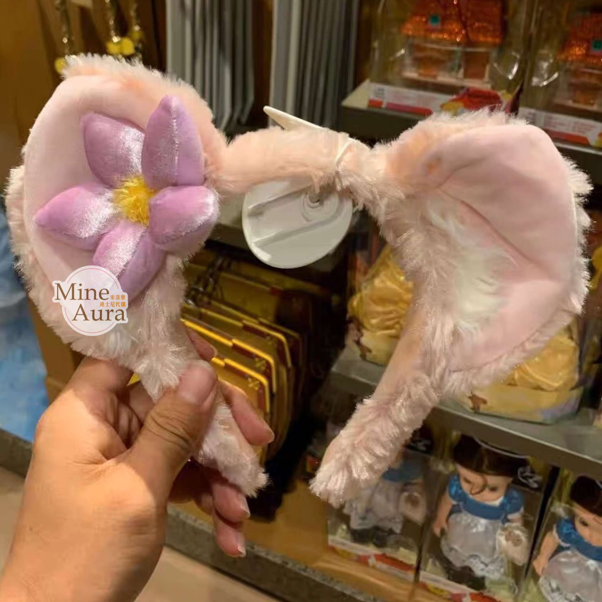 玲娜貝兒 Lina bell 絨毛立體耳朵 造型 髮圈 髮箍 -上海迪士尼樂園