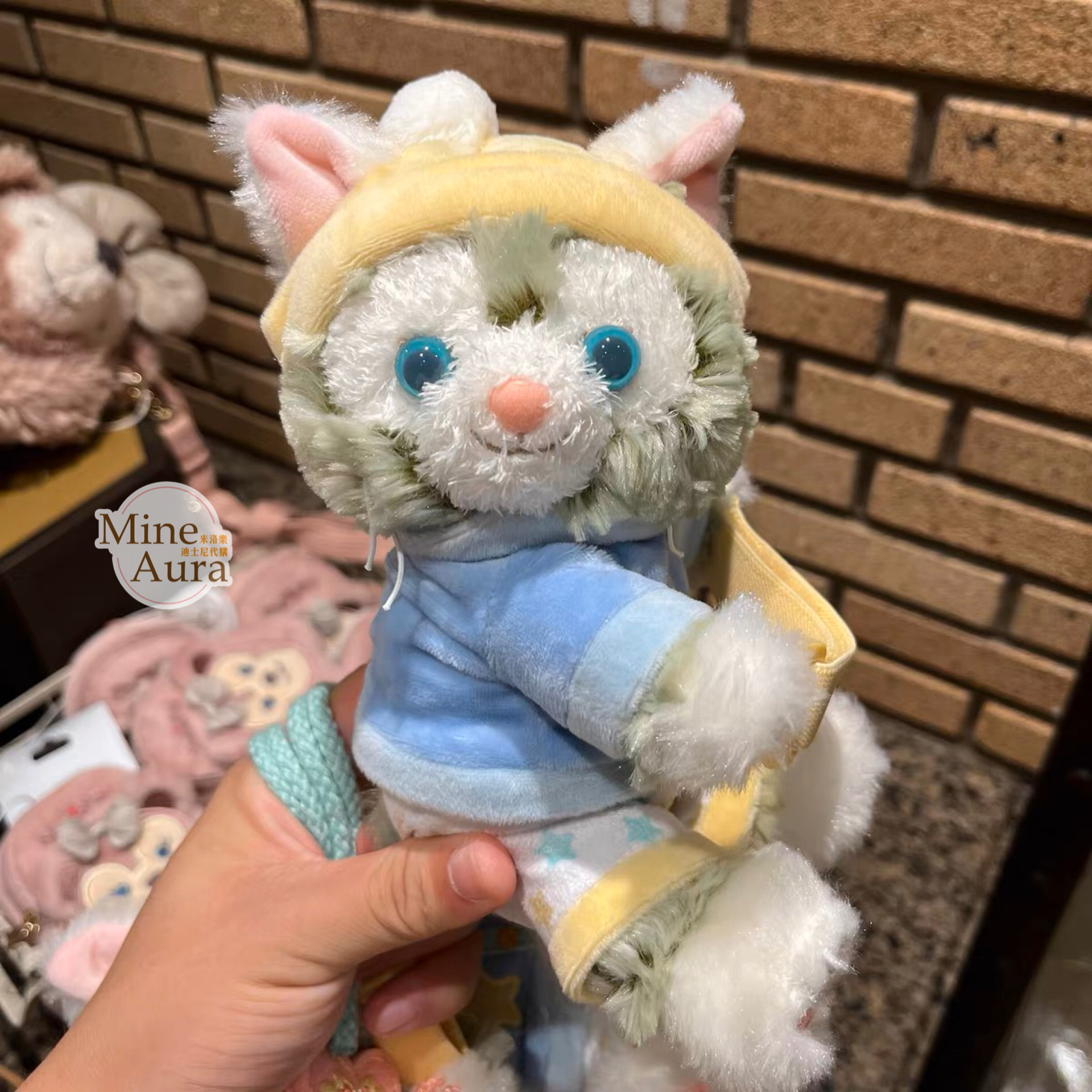 暖暖家居 傑拉托尼 畫家貓 Gelatoni 抱抱 絨毛 睡衣 造型 窗簾束帶 窗簾綁帶 -上海迪士尼樂園