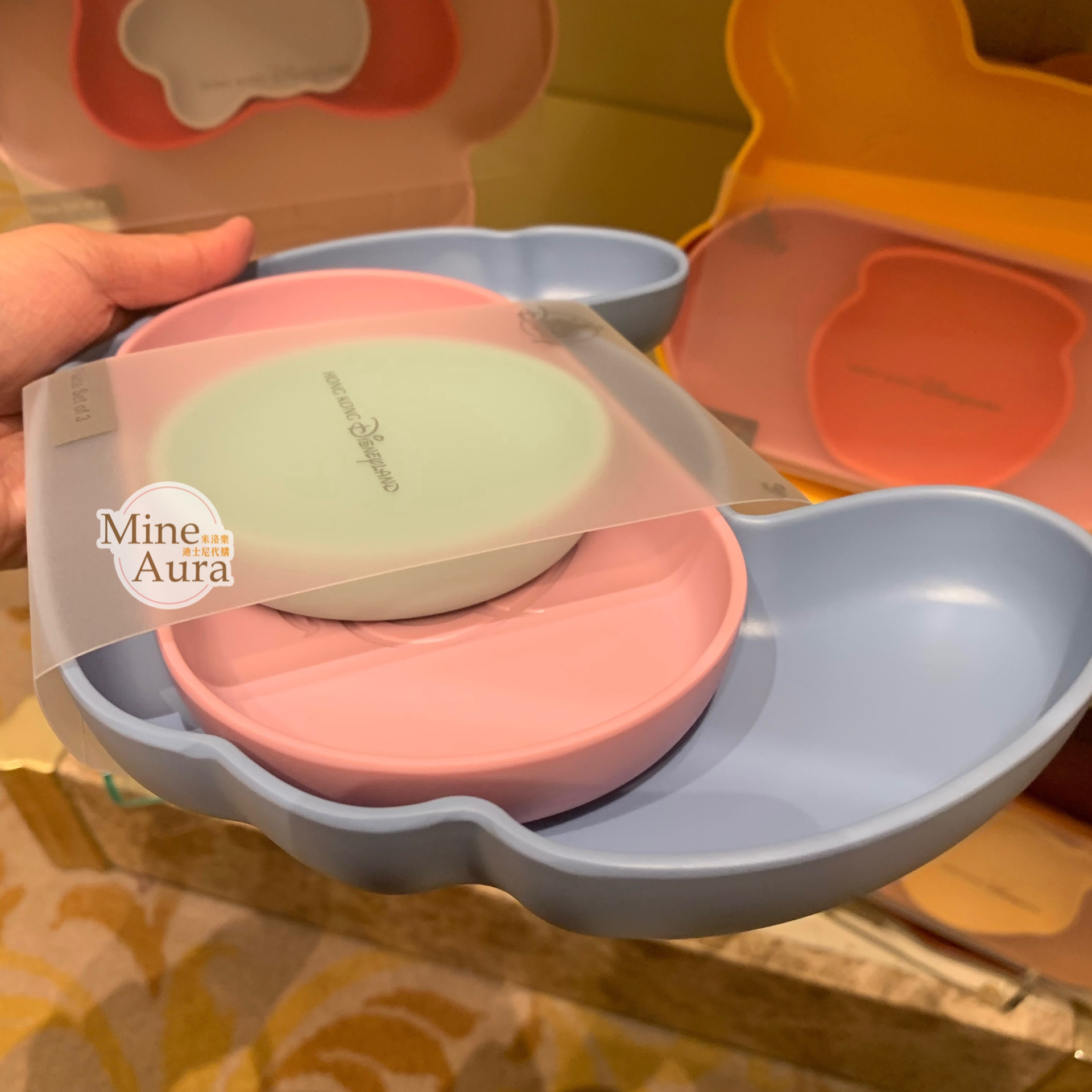 (特價現貨) 史迪奇 Stitch 大頭造型 餐盤 3入組 星際寶貝 Lilo & Stitch -香港迪士尼樂園