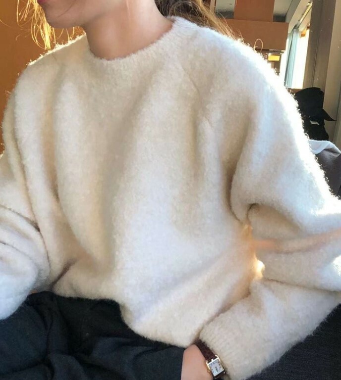 ᴷᴼᴿᴱᴬ 🇰🇷 Ounce暖呼呼慵懶純色針織毛衣