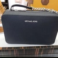 [S] MICHAEL KORS 35F8STTC9L JET SET TRAVEL LARGE EW CROSSBODY, BLACK, 192317779769 (SMK176)