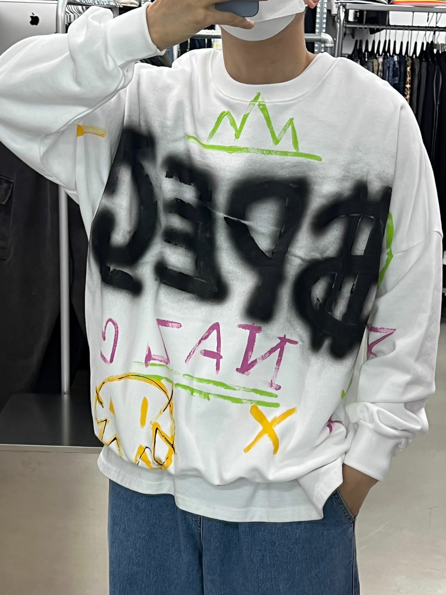 塗鴉圖案衛衣 T4168