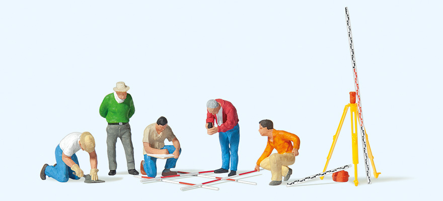 Preiser 10805 HO規  Archeologists 考古學家