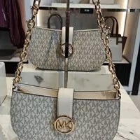 [S] MICHAEL KORS 35F2GNMC1B CARMEN SM POUCHETTE, LT CRM MULTI, 196163426969 (SMK199)