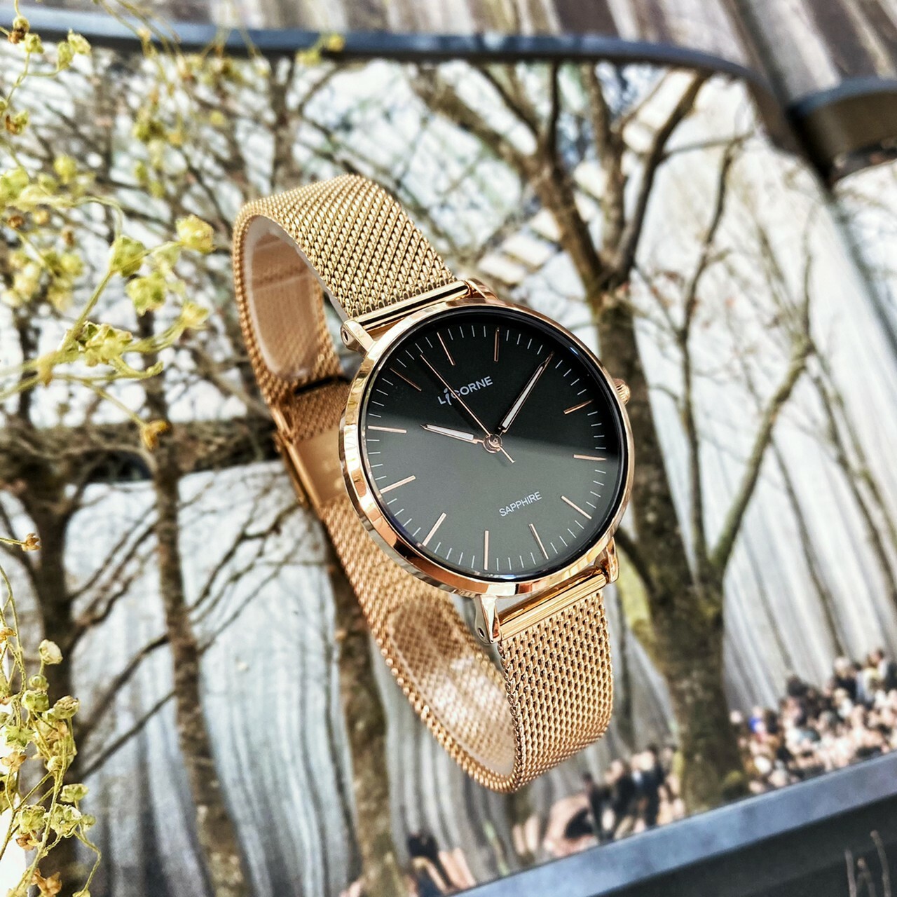 【Entree 力抗】極簡主義清新風手錶 LT146LRBI (黑)  32mm 現代鐘錶