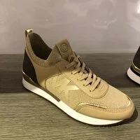 [S] MICHAEL KORS JENKINS KNIT TRAINER, KHAKI MULTI, 49F1JNFS2D-KHAKI MULTI (SMK203)