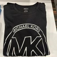 [S] MICHAEL KORS BIG LOGO T-SHIRT, BLACK, JU150B497J-BLACK (SMK206)