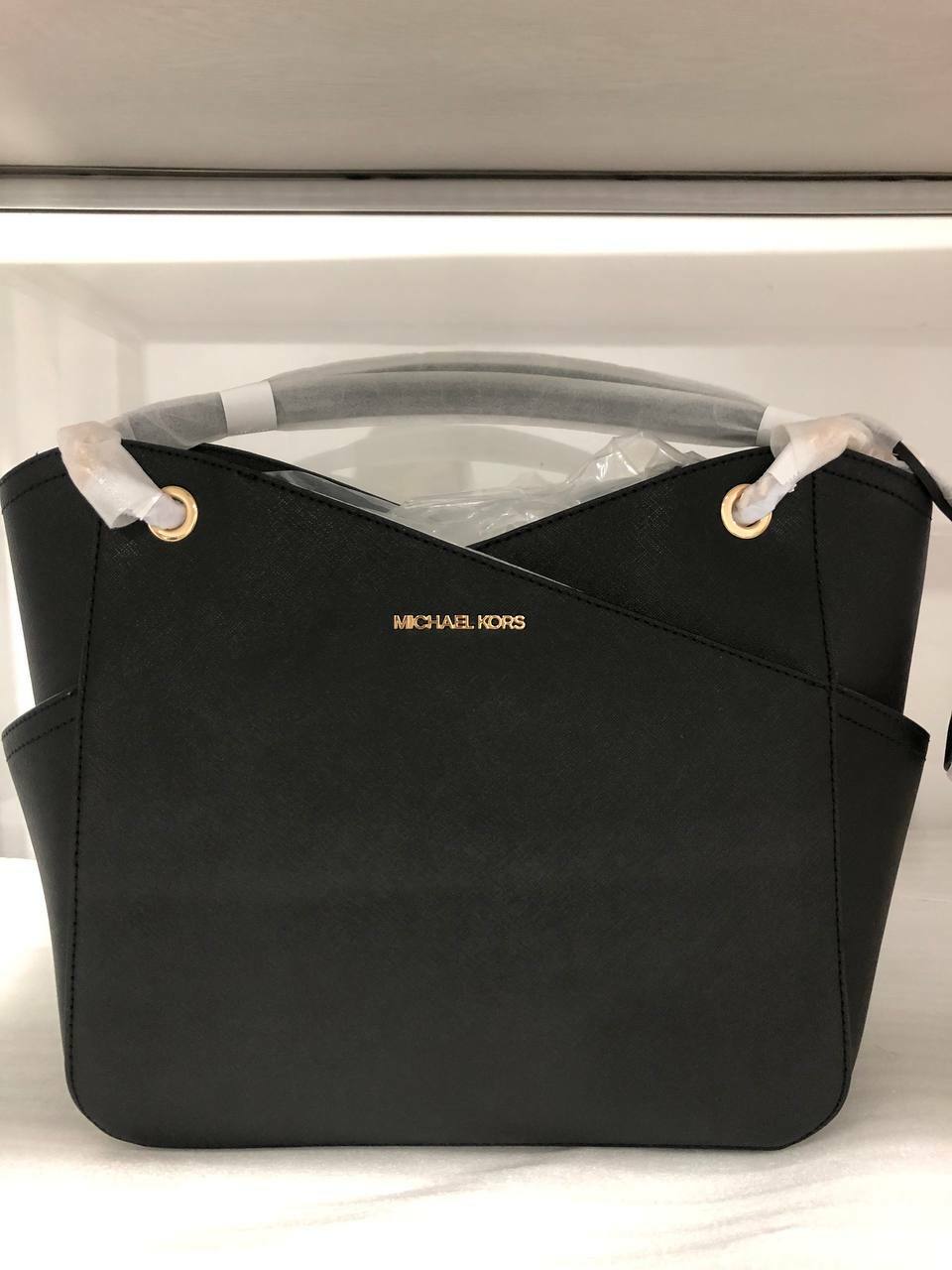 [S] MICHAEL KORS 35F1GTVT3L JET SET TRAVEL LARGE X CHAIN SHOULDER TOTE, BLACK, 194900658239 (SMK208)
