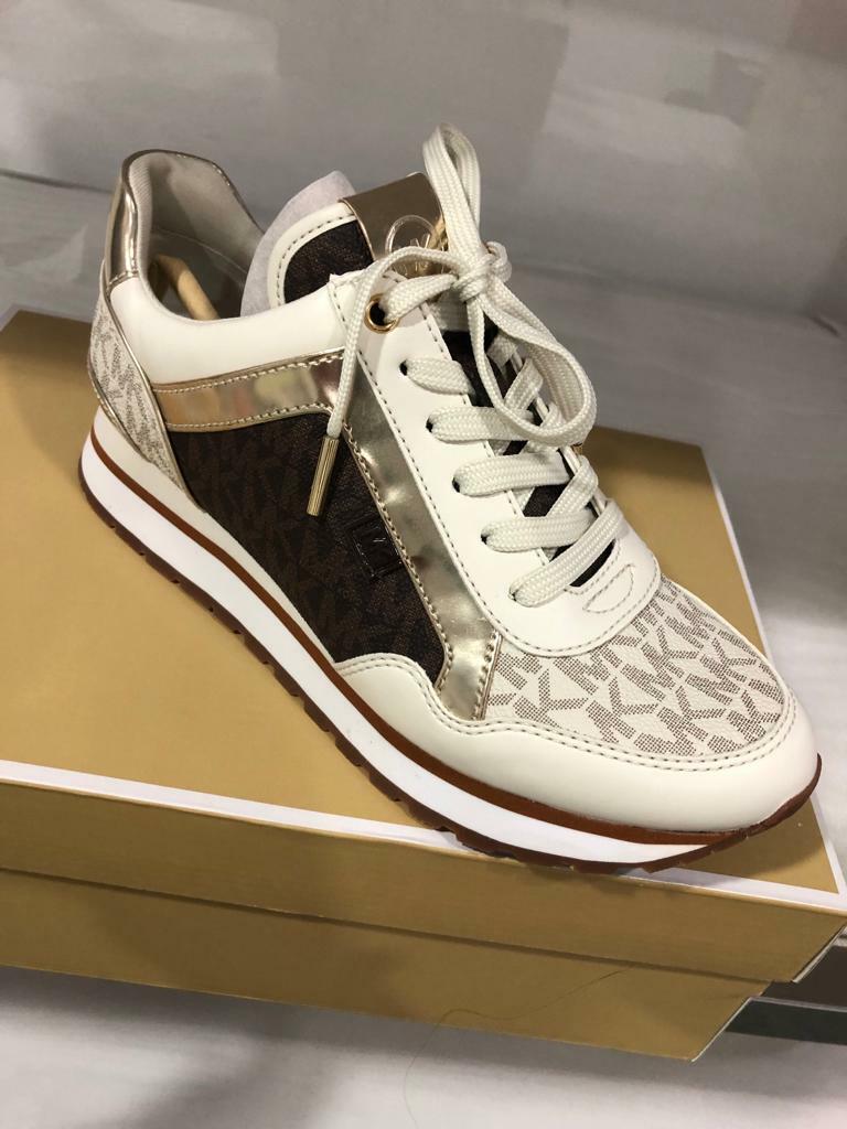 [S] MICHAEL KORS MADDY SNEAKERS, VANILLA, 49T8MAFS1B-VANILLA (SMK210)