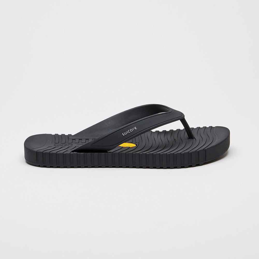 [出清商品售出無退換] SUICOKE VON OG-S2006 黑色 夾腳拖 防水 人字拖 拖鞋 VIBRAM 黃金大底【SK22S2006BK】