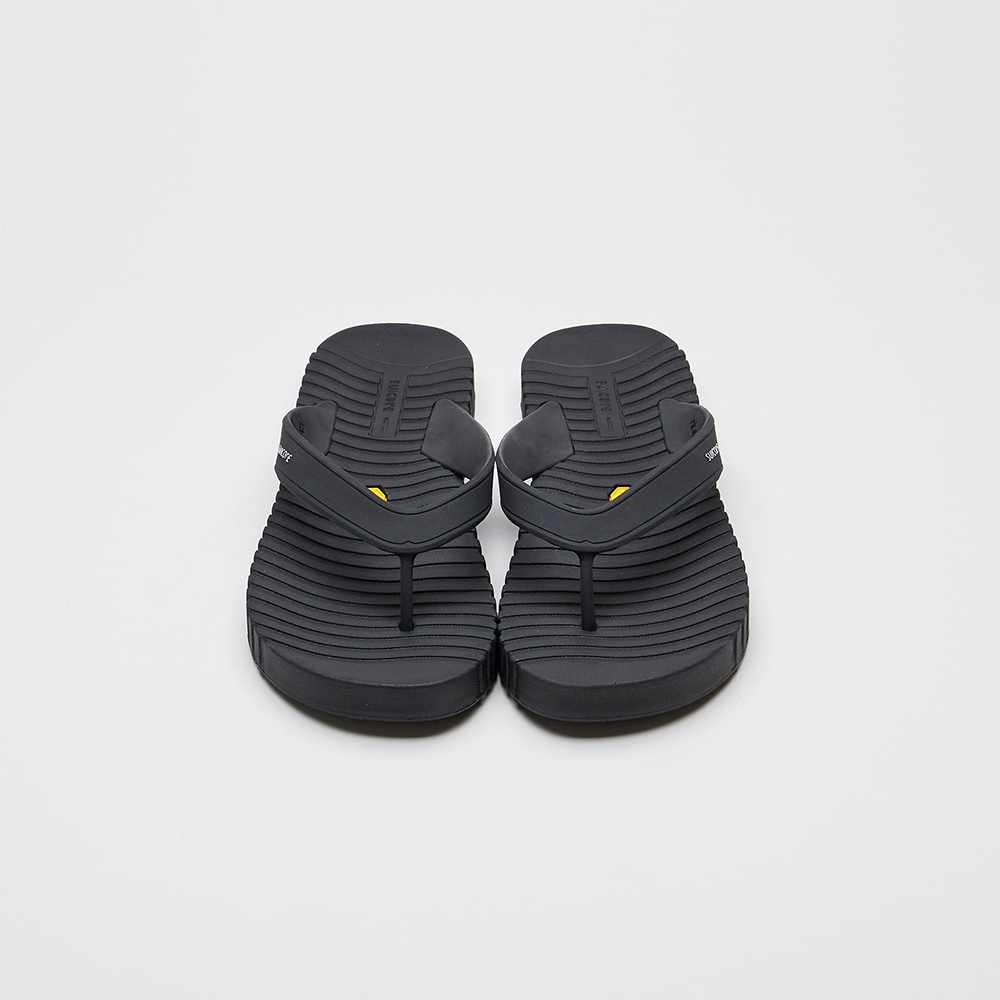 [出清商品售出無退換] SUICOKE VON OG-S2006 黑色 夾腳拖 防水 人字拖 拖鞋 VIBRAM 黃金大底【SK22S2006BK】