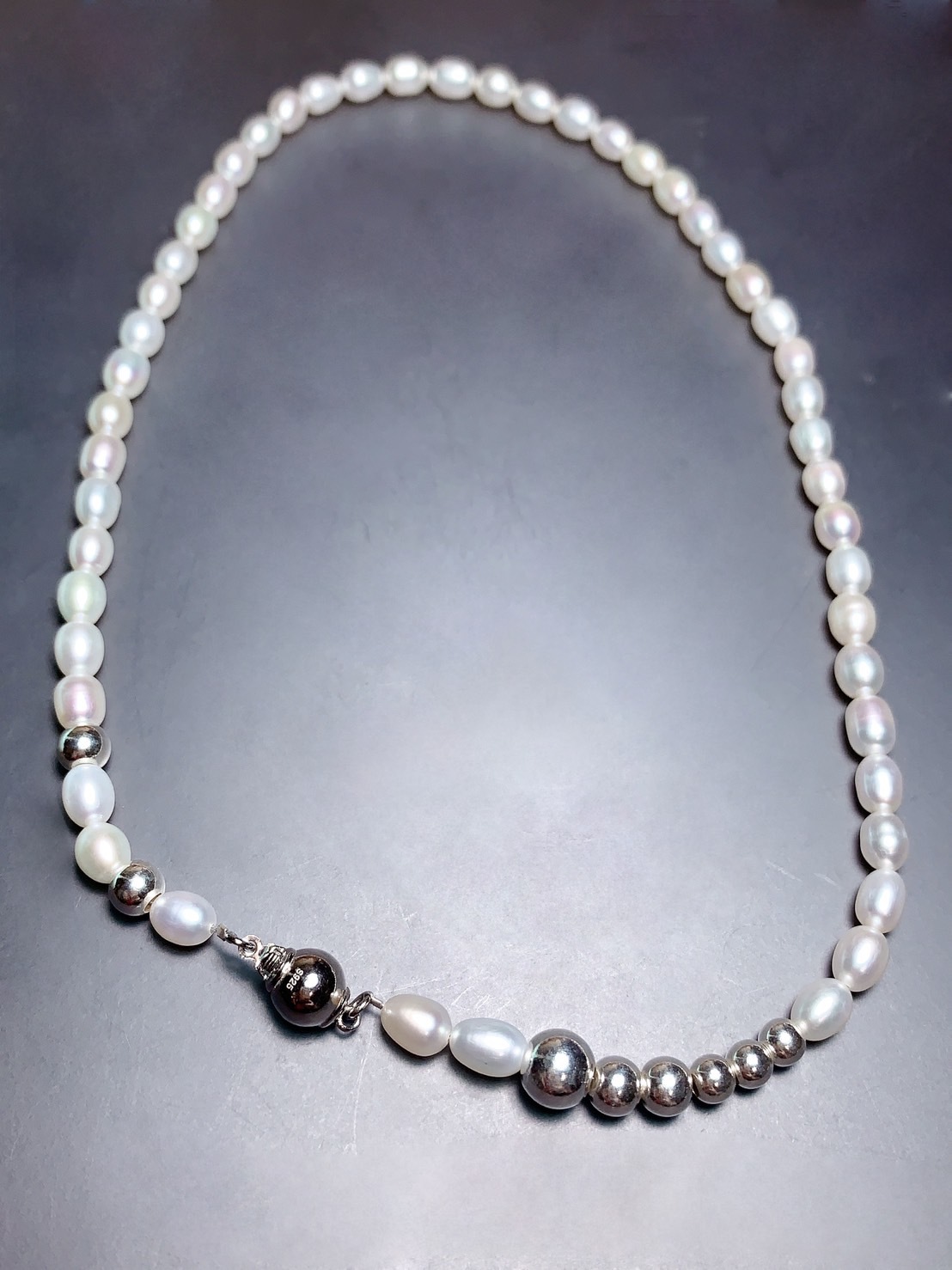 珍珠與銀珠項鍊01丨優雅與個性協調丨六月誕生石