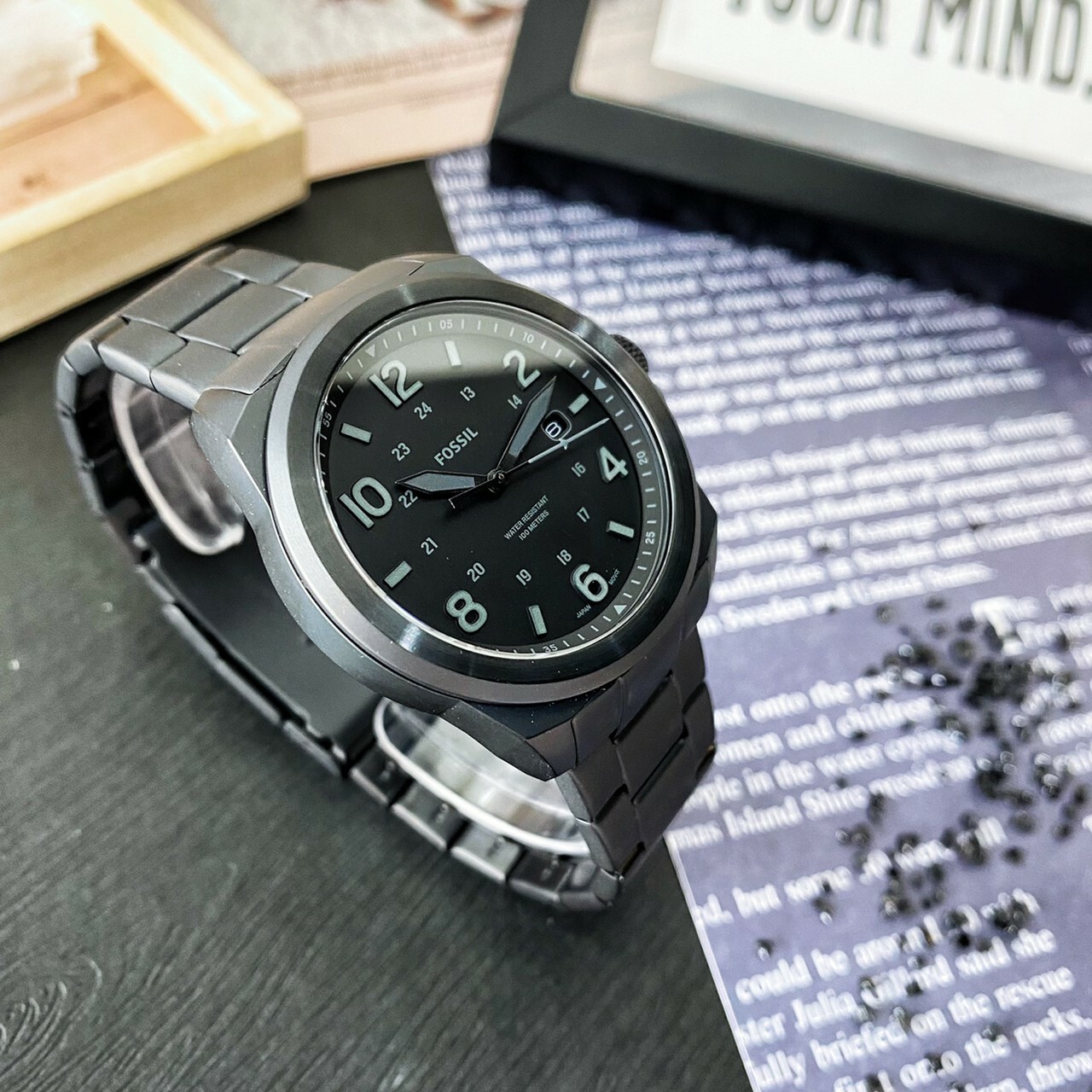 【Fossil】神秘黑潮鋼錶 FS5940 40mm 現代鐘錶