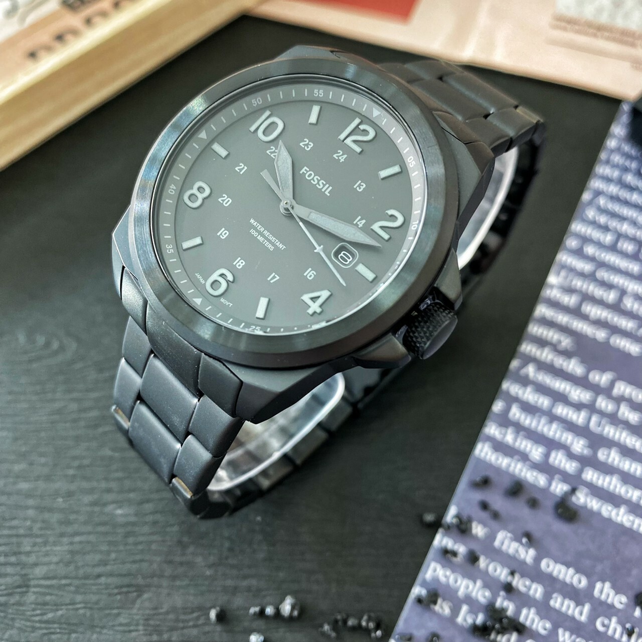 【Fossil】神秘黑潮鋼錶 FS5940 40mm 現代鐘錶