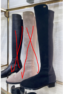 SSW04646 STUART WEITZMAN Keelan 絨皮長靴黑色 S5448 (E)