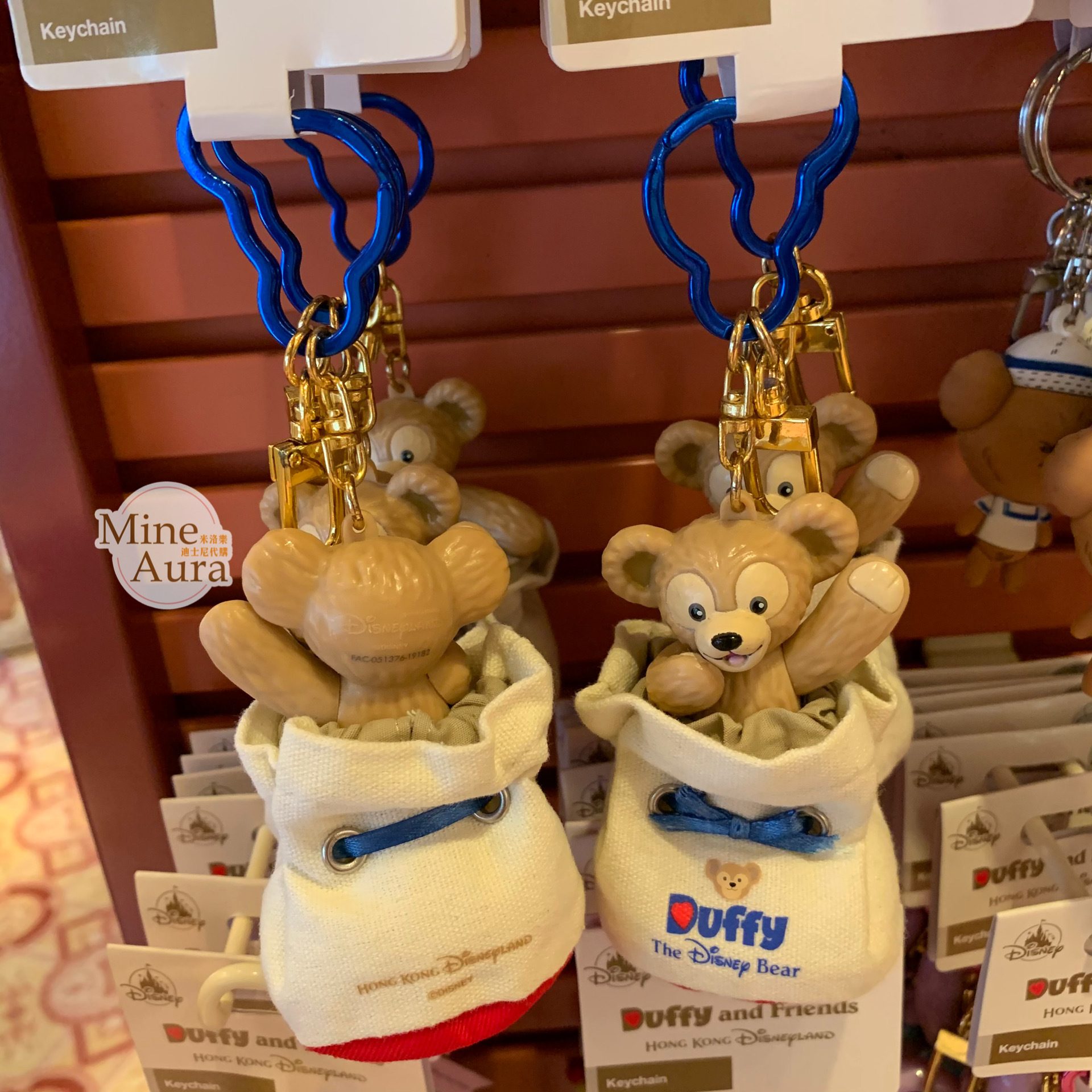 (現貨) 達菲 Duffy 水桶包造型 鑰匙圈 吊飾 -香港迪士尼樂園