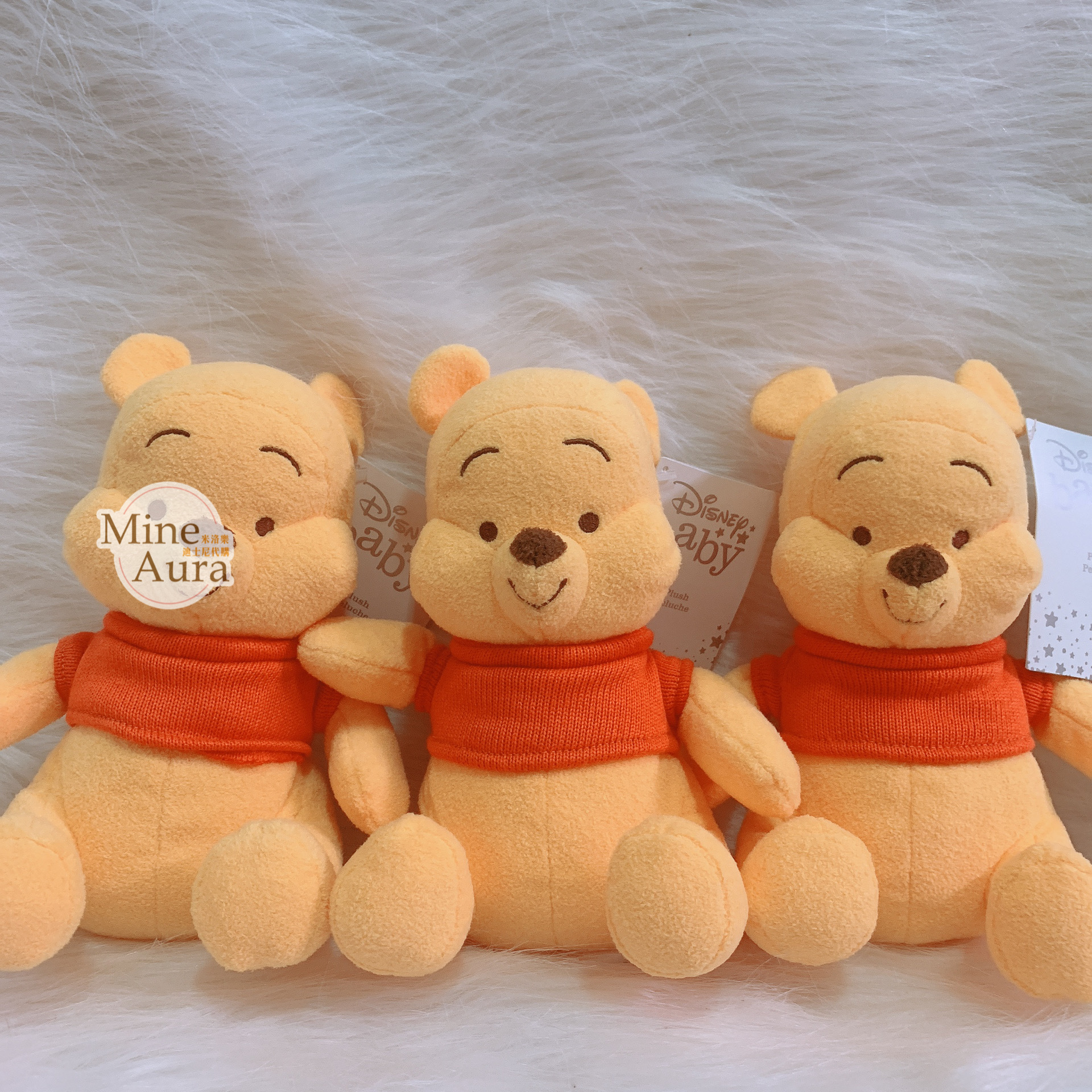 (現貨) 小熊維尼 Winnie the Pooh 搖鈴安撫 娃娃 玩偶 嬰兒用品 -香港迪士尼樂園