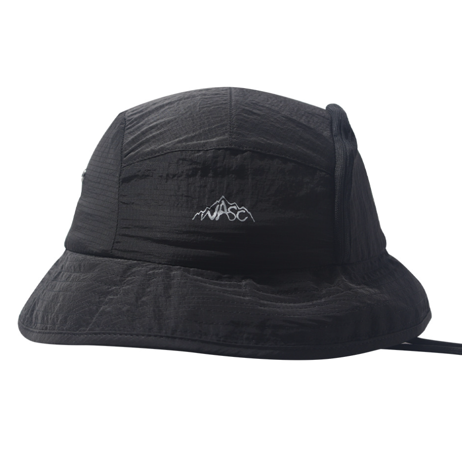 【HTLC002】山脈束繩小口袋設計尼龍漁夫帽