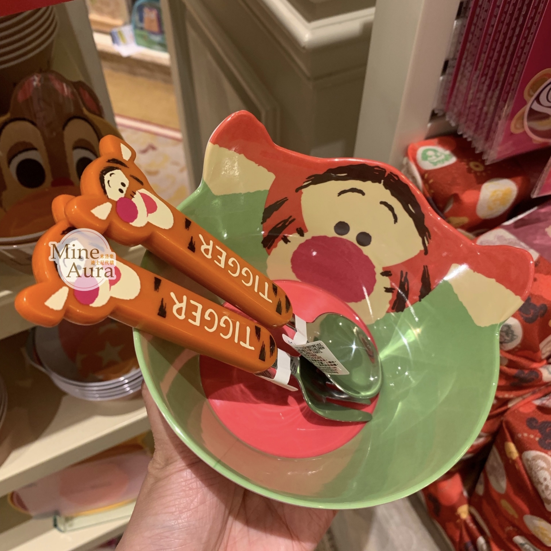 跳跳虎 Tigger 兒童 餐具 造型碗/叉子/湯匙 小熊維尼 Winnie the Pooh -香港迪士尼樂園