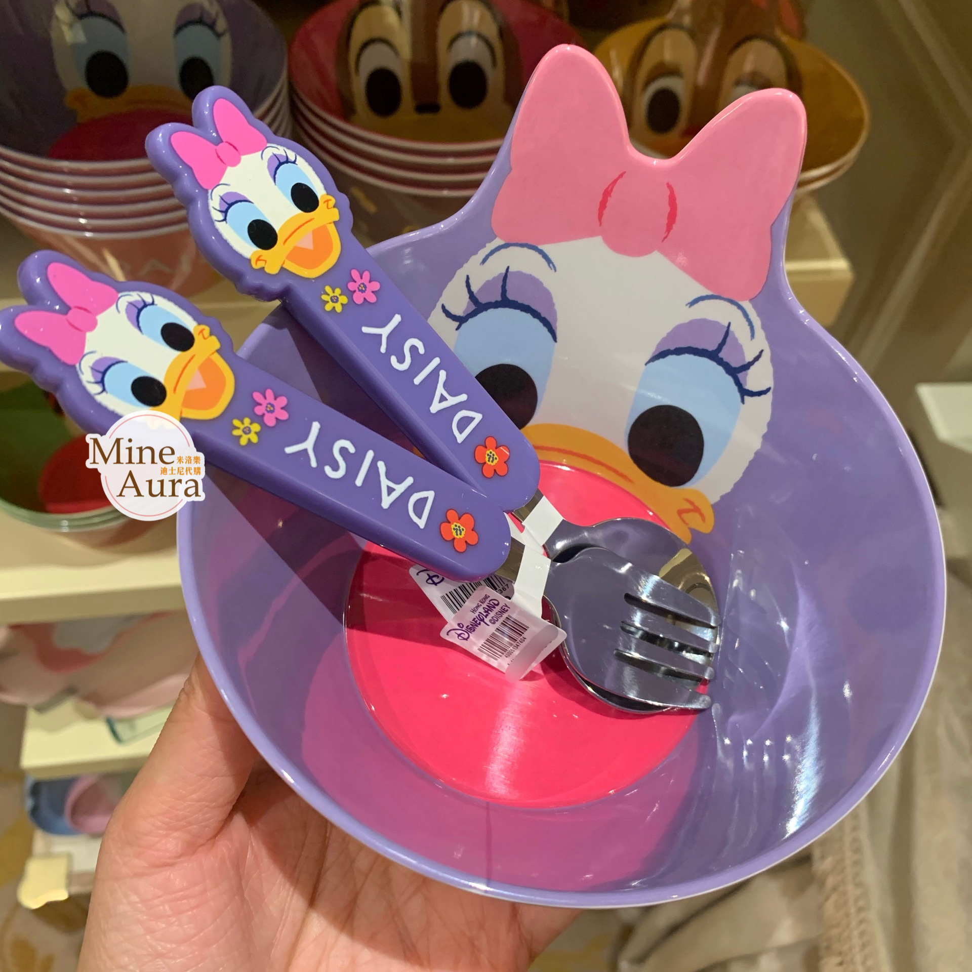 黛西 Daisy 兒童 餐具 造型碗/叉子/湯匙 -香港迪士尼樂園