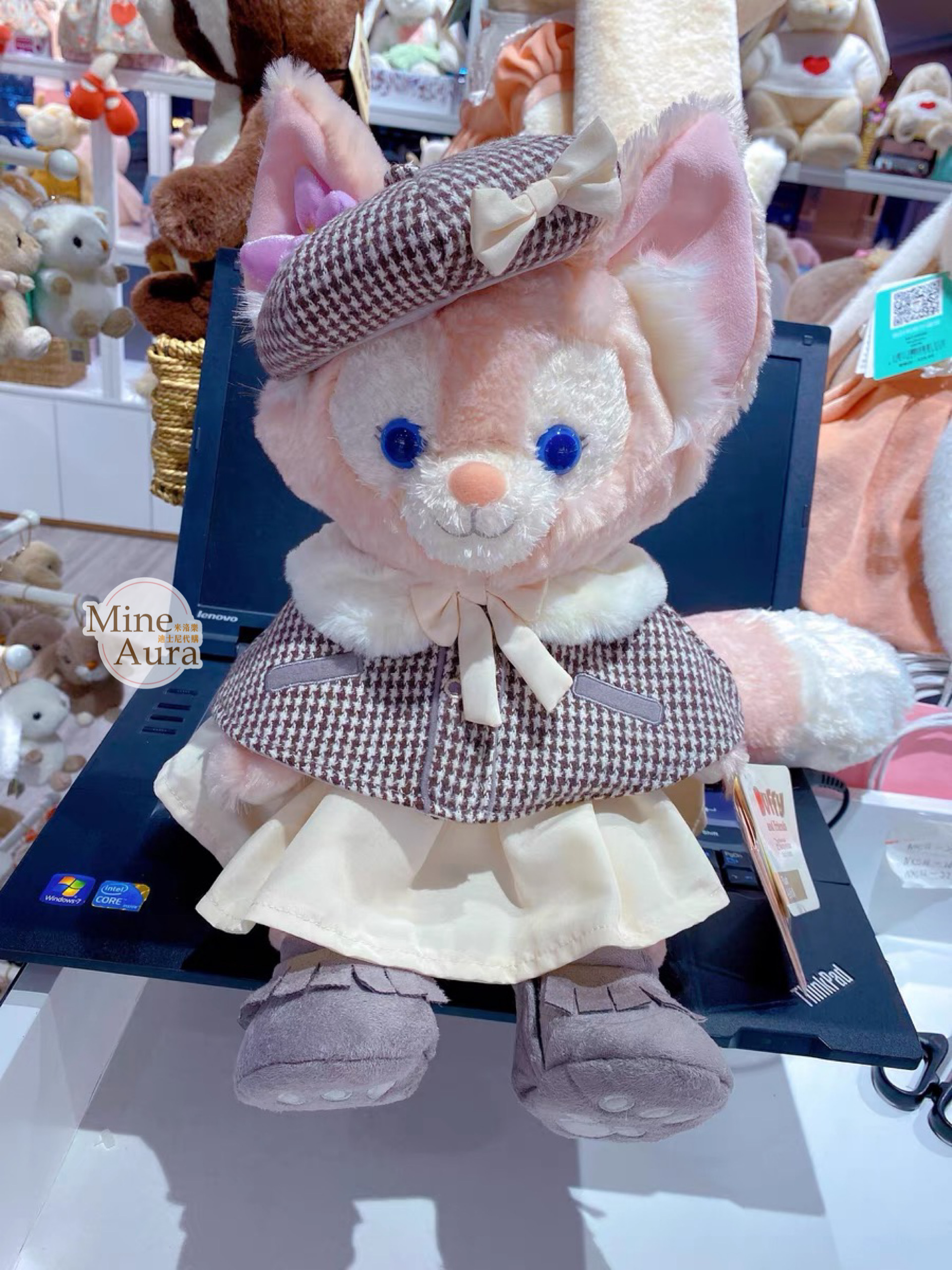 (限時特價) 玲娜貝兒 Lina bell S號娃娃 千鳥格偵探 造型服裝 套裝 (無娃娃) -上海迪士尼樂園