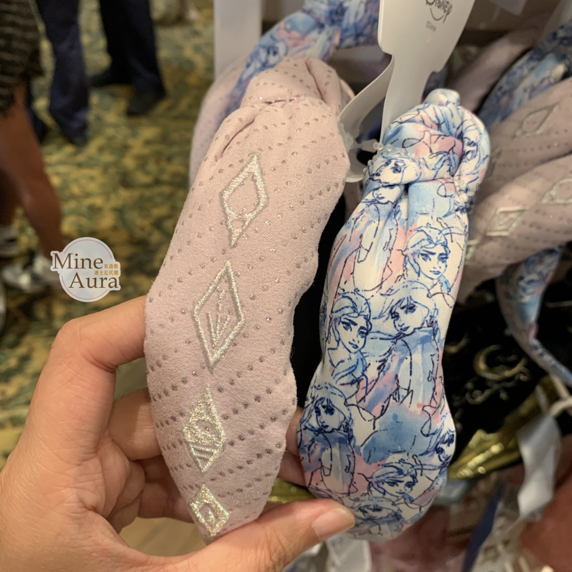 冰雪奇緣 Frozen 圖案造型 髮圈 2入組 髮箍 -香港迪士尼樂園