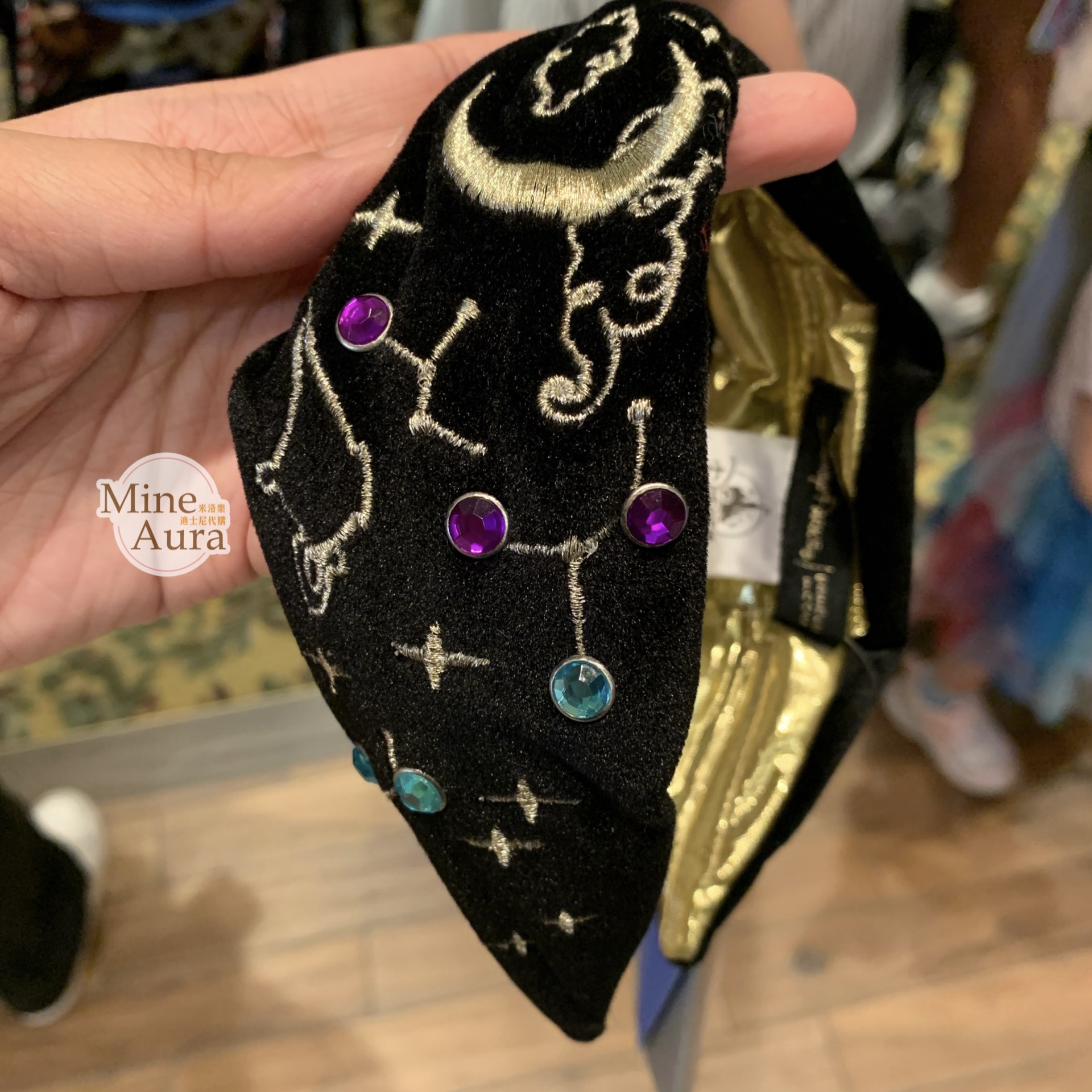 阿拉丁 Aladdin 茉莉公主 Jasmine 亮鑽 絨質刺繡 髮圈 髮箍 -香港迪士尼樂園