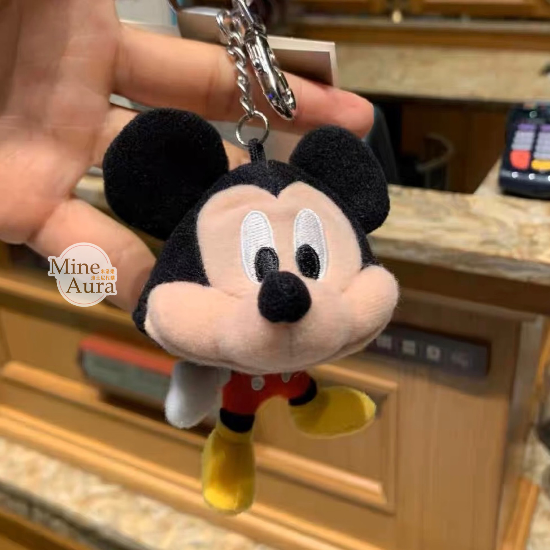 米奇 Mickey 頭套造型 鑰匙圈 吊飾 -上海迪士尼樂園