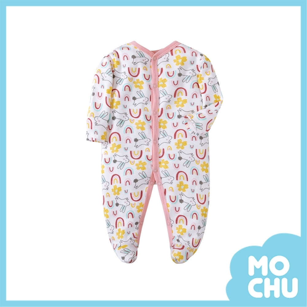 兔子彩虹長袖連身衣(包腳款)