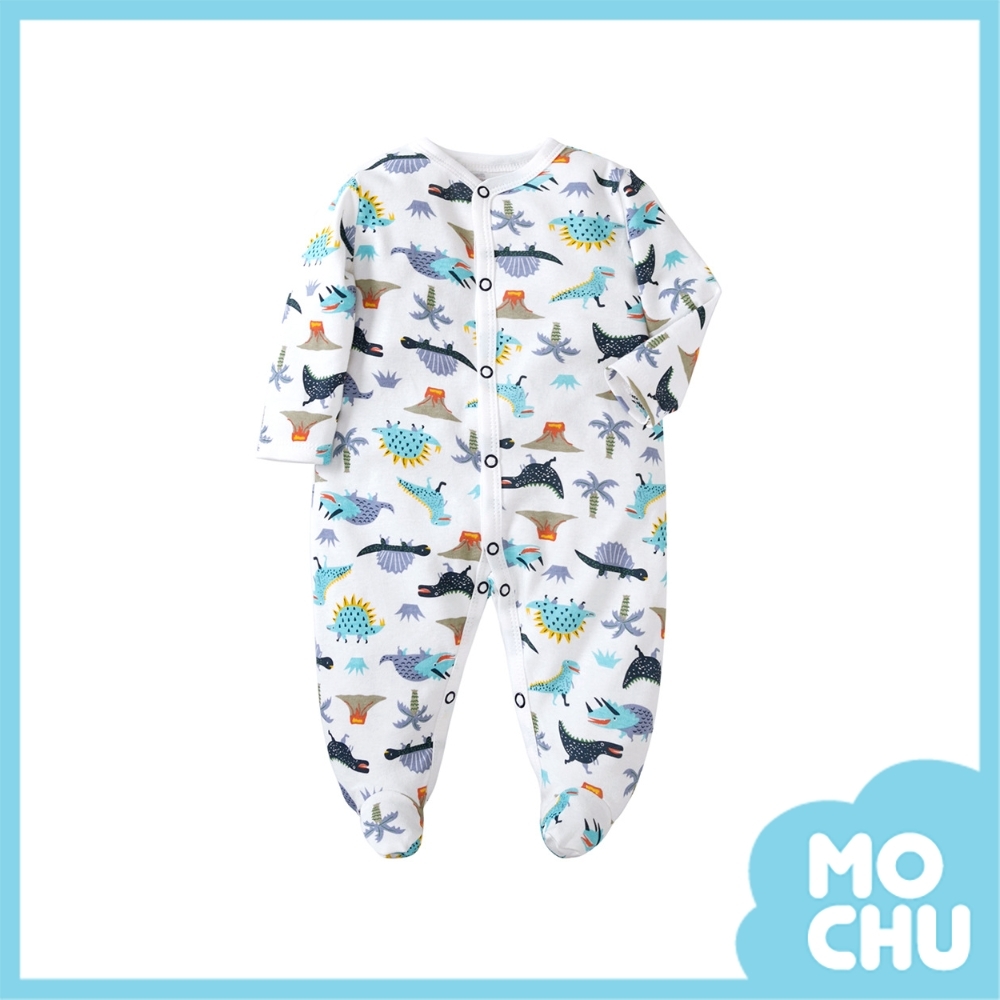 三角恐龍長袖連身衣(包腳款)