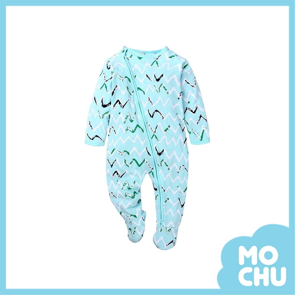 尖尖波浪長袖連身衣(包腳款)