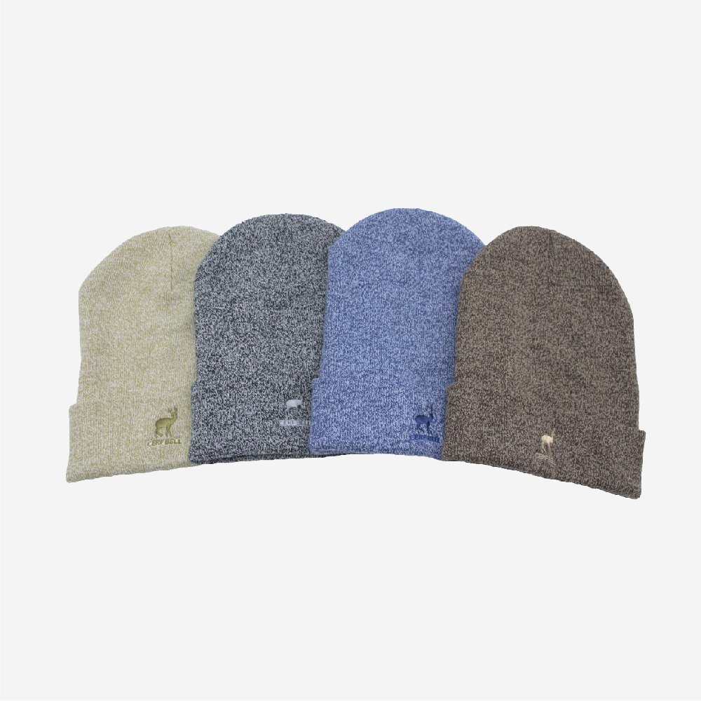 【肌暖】台灣製 素面刺繡反摺針織毛帽丨H1531