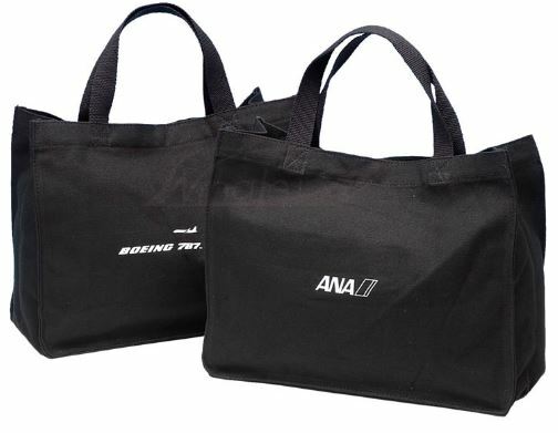 ANA 全日空帆布手提袋 黑色 / 海軍藍色