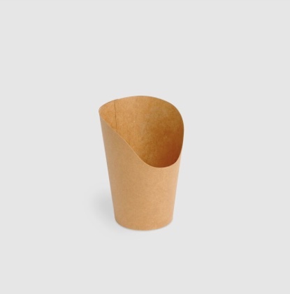 牛皮紙斜口杯｜12oz、16oz