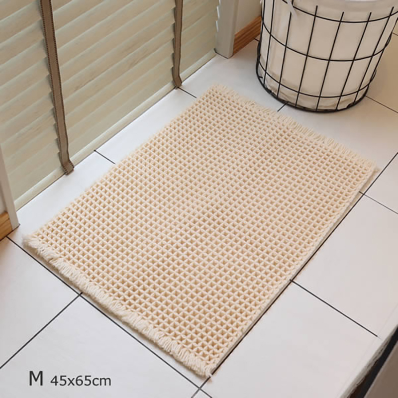 Calmland 華夫格速乾地墊 m 米白 | sanbyoshi