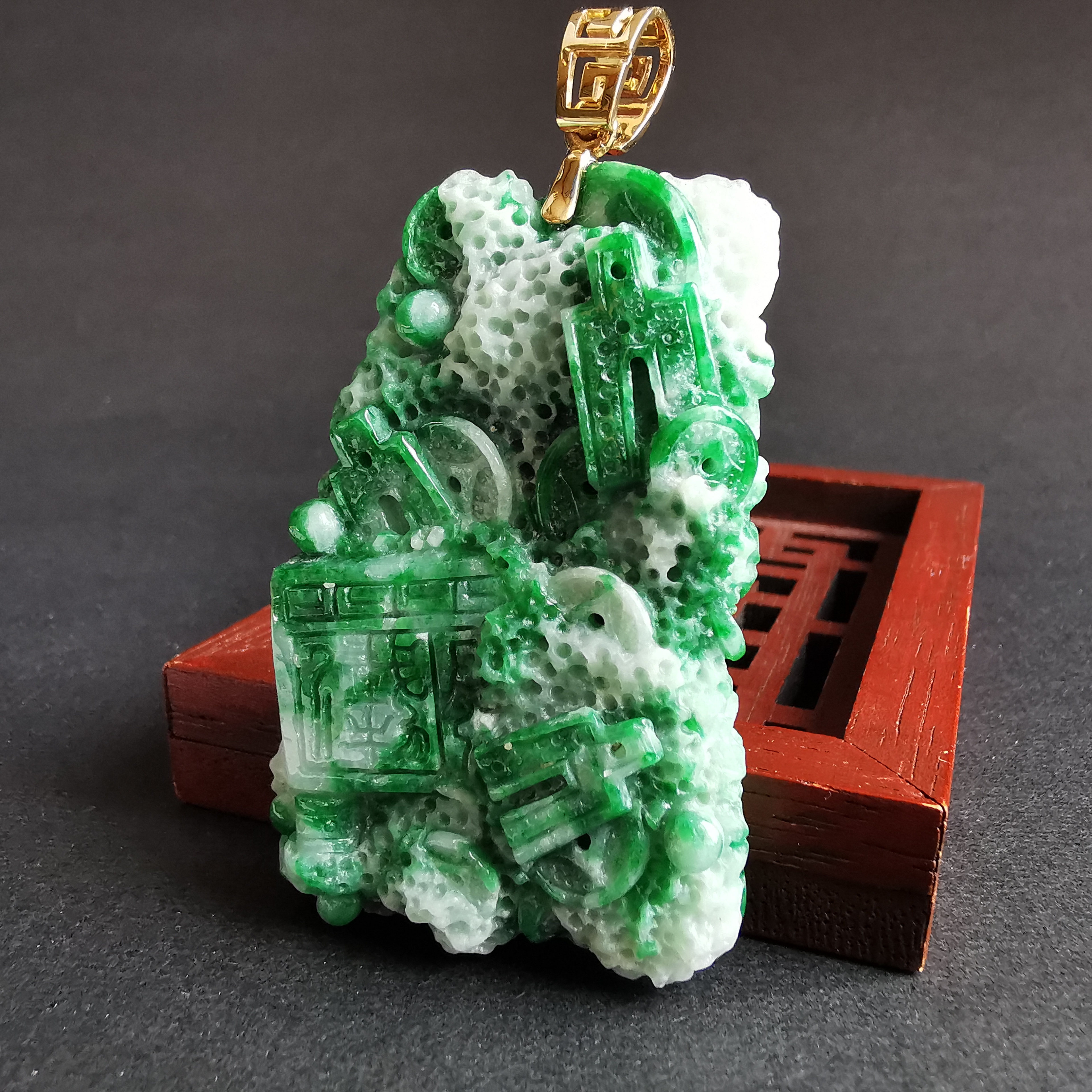 J2040 錦灰堆八破圖厚德載物