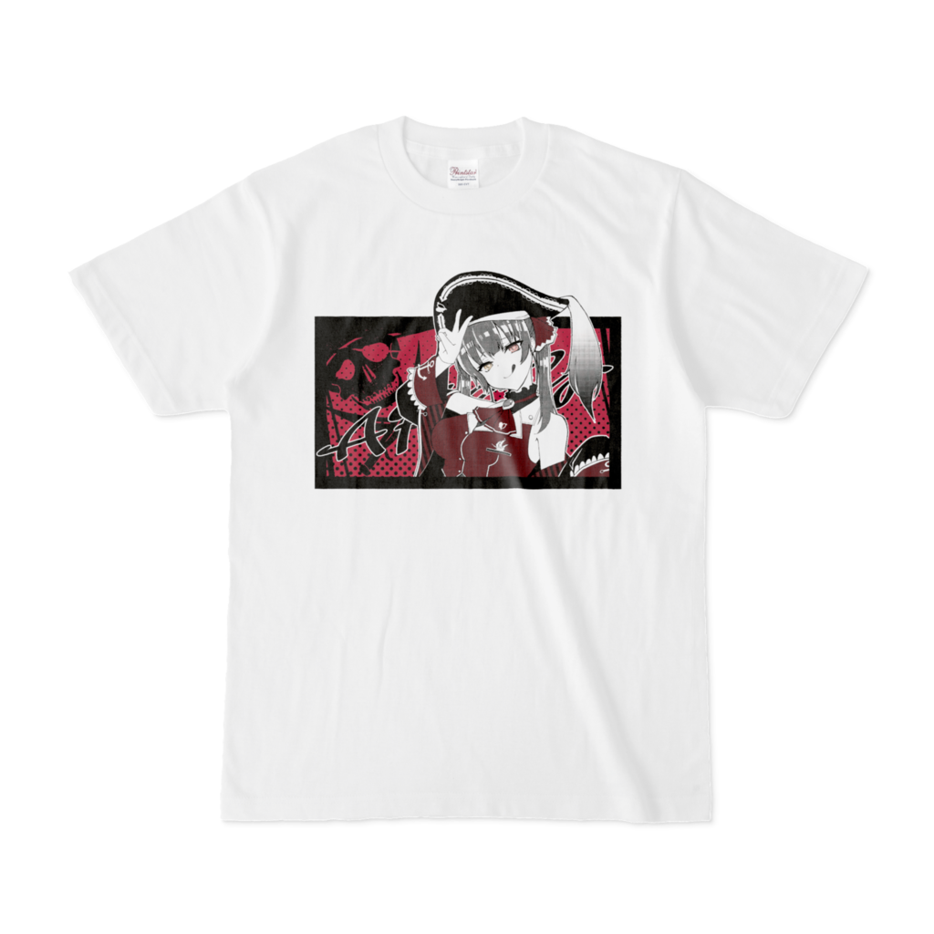 「官方代購」「定期代購」「非公式」Hololive 三期生 T-Shirt（白色） 船長 【宝鐘マリン】