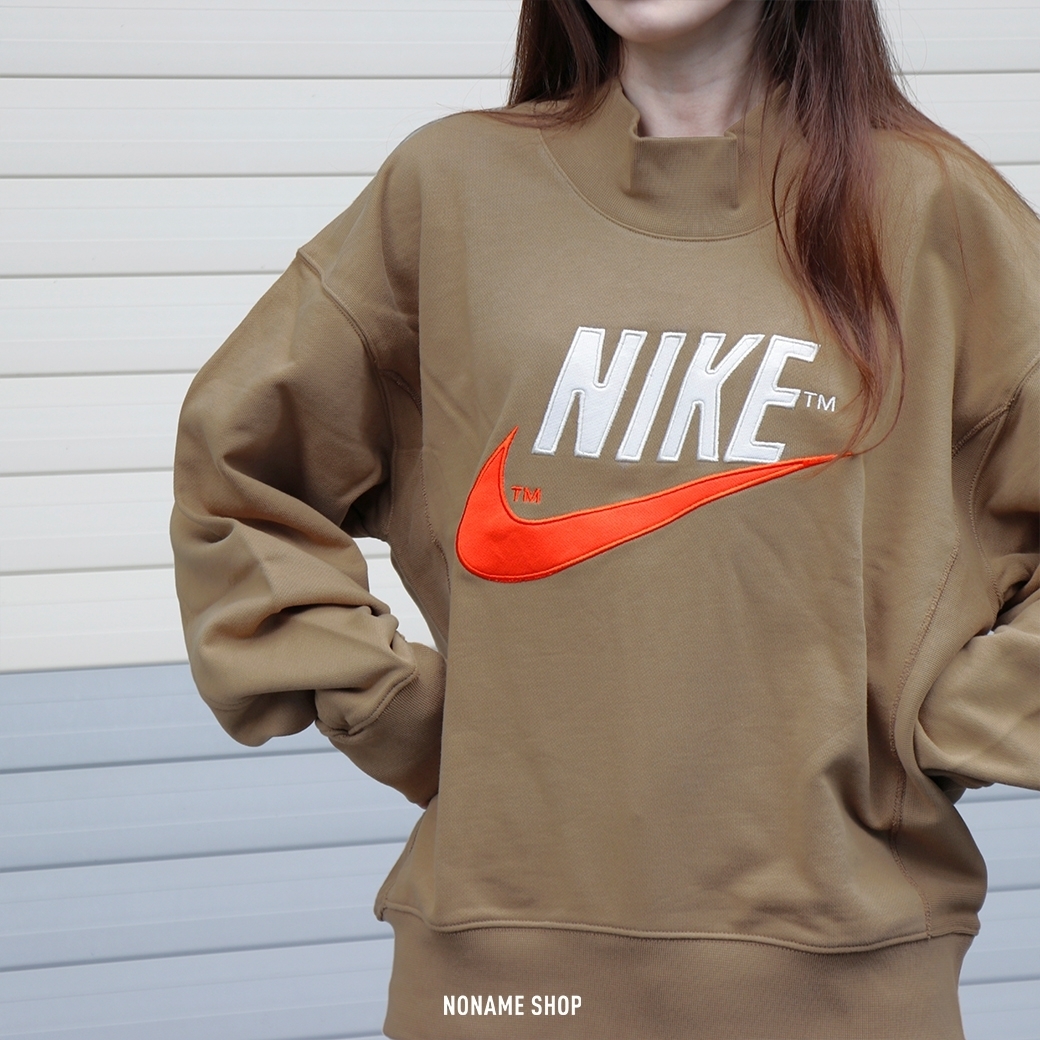 🎄聖誕限定優惠🎄 NIKE Crew 大Logo 字勾 刺繡 微高領 長袖 兩色