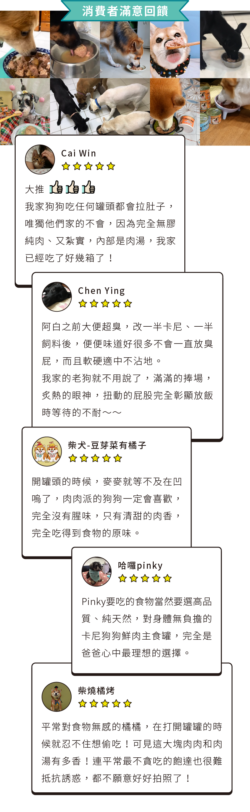 消費者滿意回饋