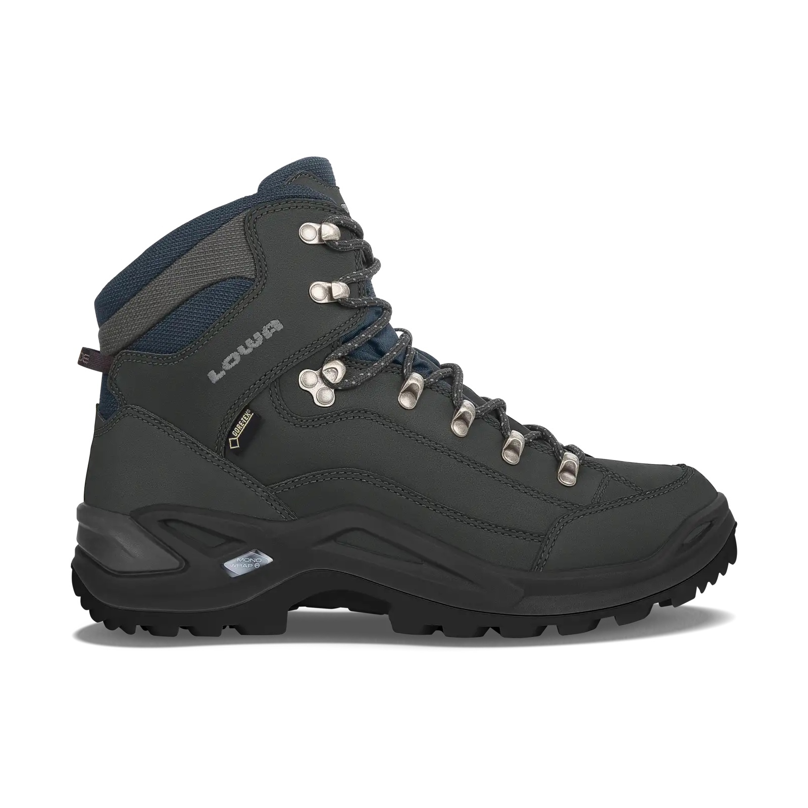 LOWA RENEGADE GORE-TEX®男 寬楦 中筒多功能健行鞋 鐵灰