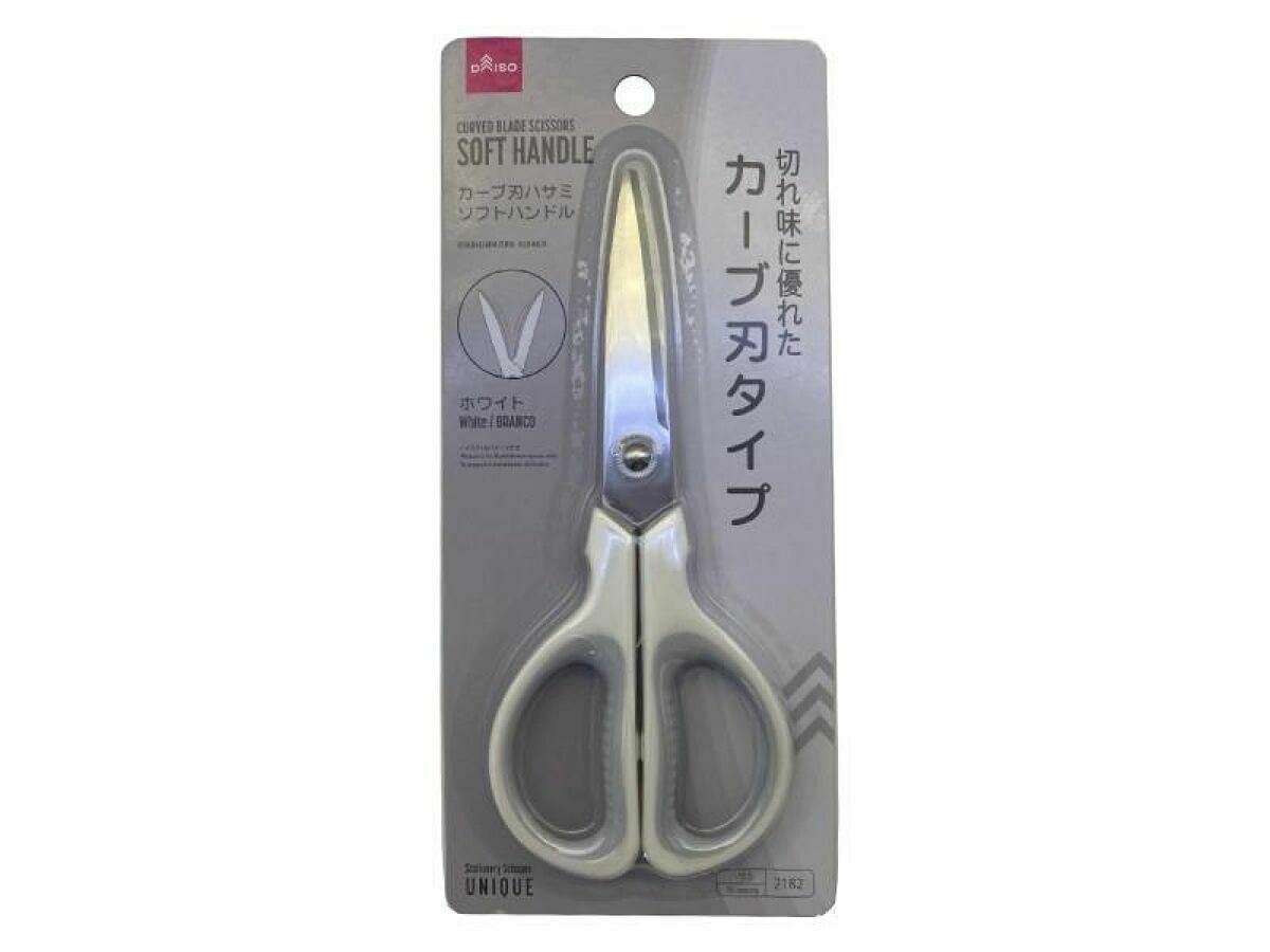 弧線剪刀/白