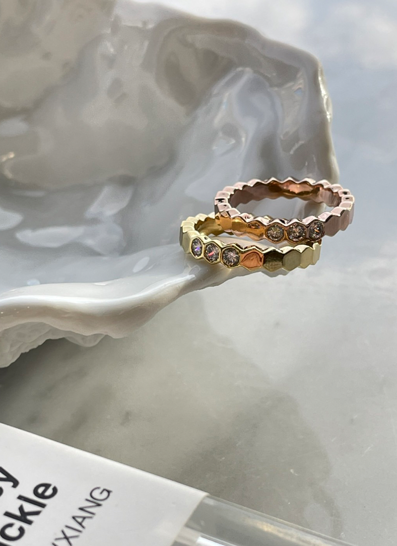 [現貨] 《現正分手中》三鑽六角戒指