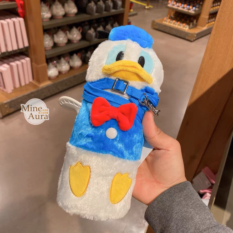 (限時特價) 唐老鴨 Donald 保溫瓶+絨毛造型杯套 -上海迪士尼樂園